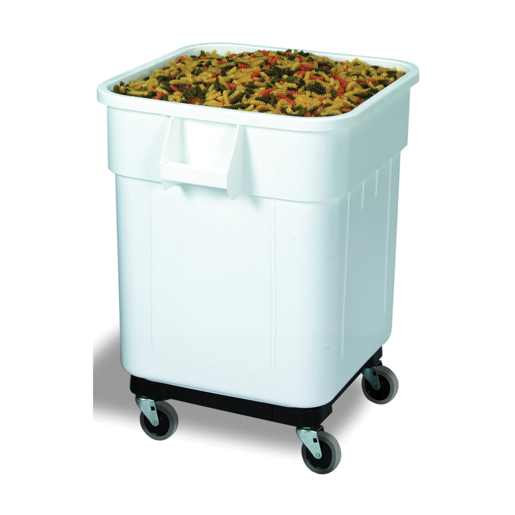 CONTINENTAL COMMERCIAL 9332 Ingredient Bin, 32 gal Capacity, Plastic, White, 25 in L, 21-1/2 in W, 27-1/2 in H