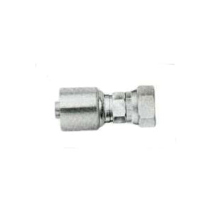GATES MegaCrimp G25111-0808 Hose Coupling, 1/2-14, Crimp x JIC, Straight Angle, Steel, Zinc