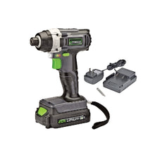 Load image into Gallery viewer, Genesis GLID20A Impact Driver, Battery Included, 20 V, 1.5 Ah, 1/4 in Drive, Hex Drive, 0 to 3800 ipm
