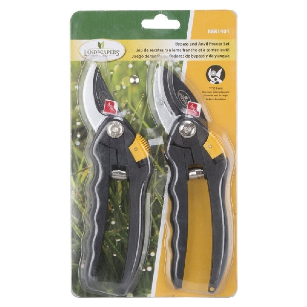 Landscapers Select GP1120 Pruning Shear Set, 1/2 in Cutting Capacity, Steel Blade, Plastic Handle