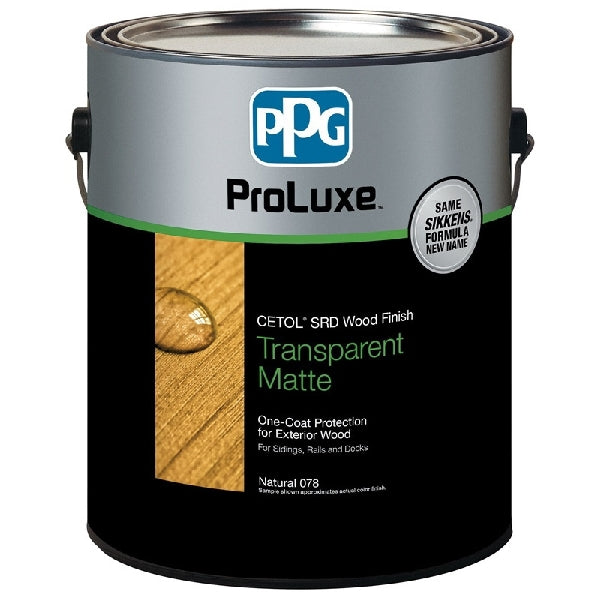 PPG ProLuxe Cetol SRD 366001 Wood Finish, Matte, Natural, Liquid, 1 gal