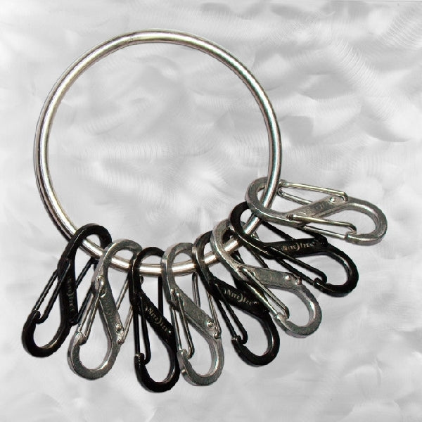 Nite Ize BRG-M1-R3 Key Chain Ring, Round Ring, 2 in Ring, Stainless Steel