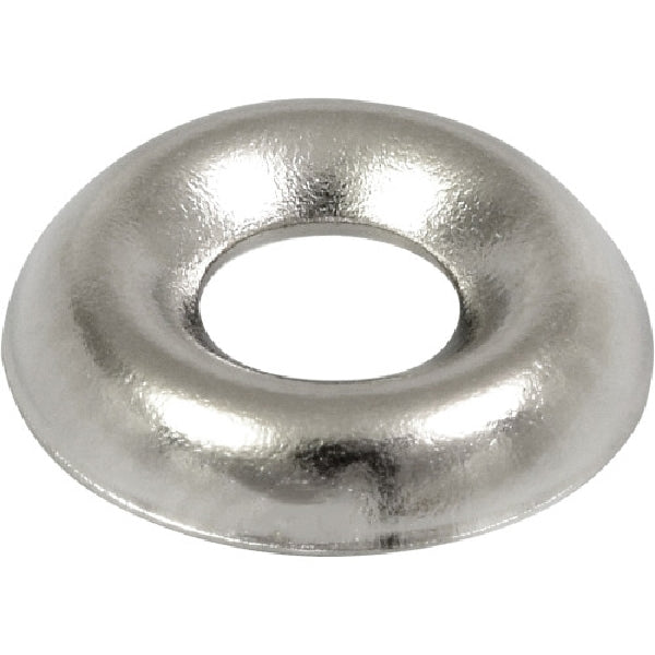 HILLMAN 310167 Finishing Washer, #6 ID, Steel, Nickel-Plated