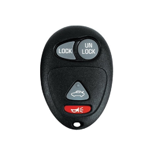 HY-KO 19GM802S Key Fob Shell, 4-Button, Plastic, Black