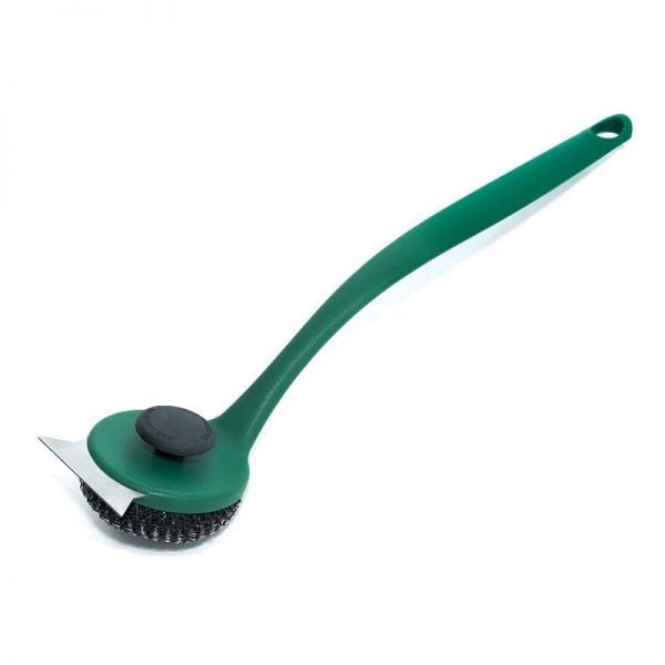 Big Green Egg 119469 Mesh Scrubber, Stainless Steel Bristle, Ergonomic Handle