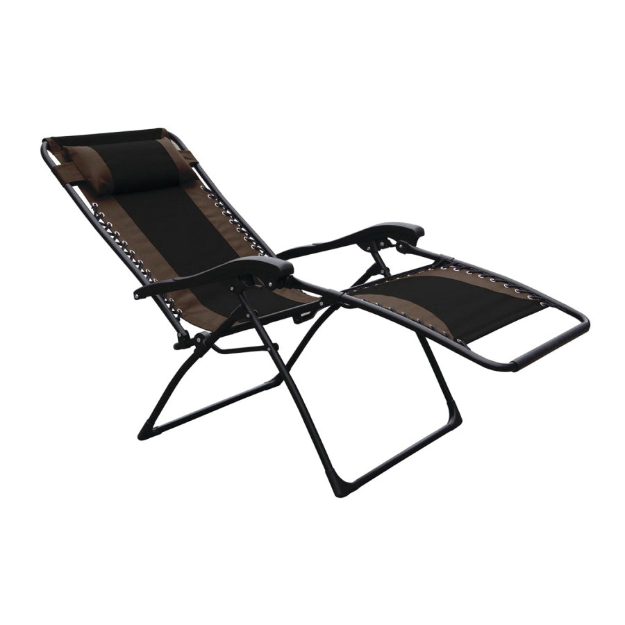 Seasonal Trends F4341OXBKOX30/64 Chair, 29-1/2 in W, 65 in D, 44 in H, 300 lb Capacity, Oxford Fabric Seat