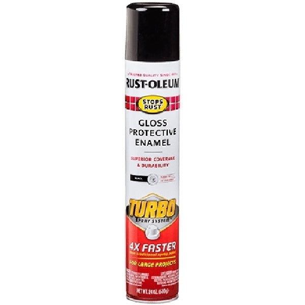 RUST-OLEUM 334133 Enamel Spray Paint, Gloss, White, 24 oz, Aerosol Can