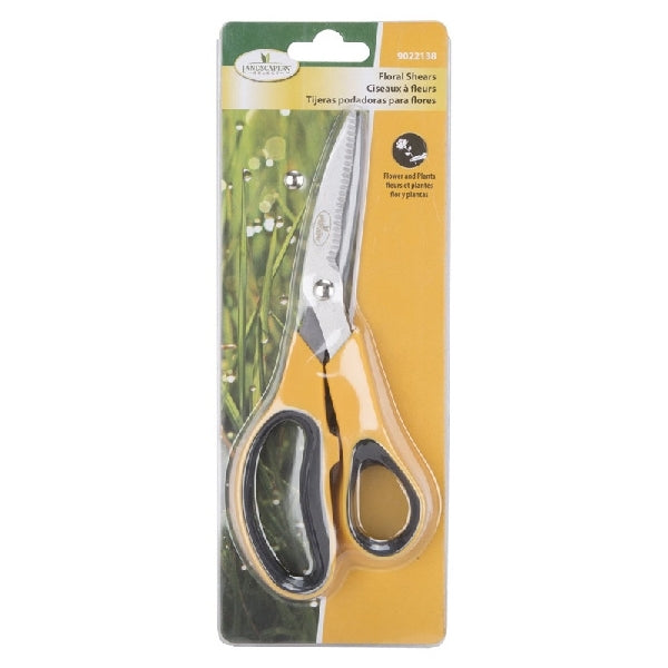 Landscapers Select BD1112 Floral Shear, Stainless steel Blade, Plastic Handle, Cushion-Grip Handle, 8-1/4 in OAL
