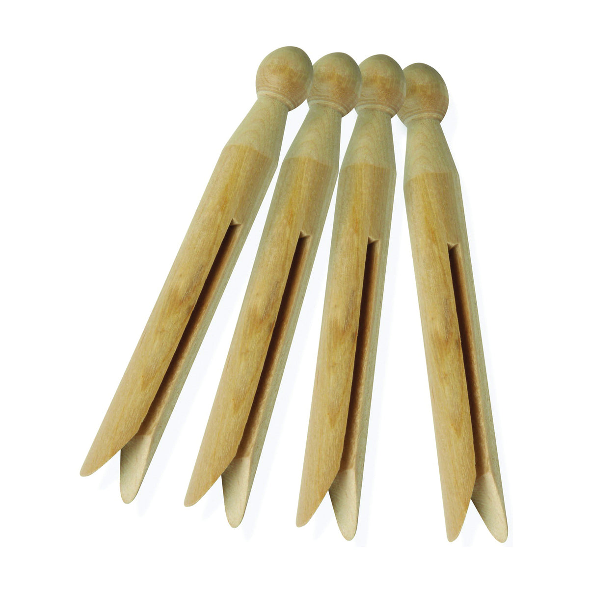 Honey-Can-Do DRY-01377 Classic Clothespin, 4-3/8 in L, Birchwood, Natural