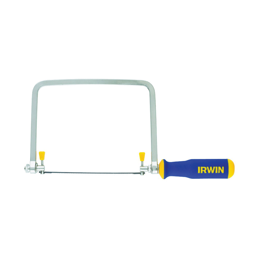 IRWIN ProTouch Series 2014400 Coping Saw, 6-1/2 in L Blade, 17 TPI, Steel Blade, Ergonomic Handle