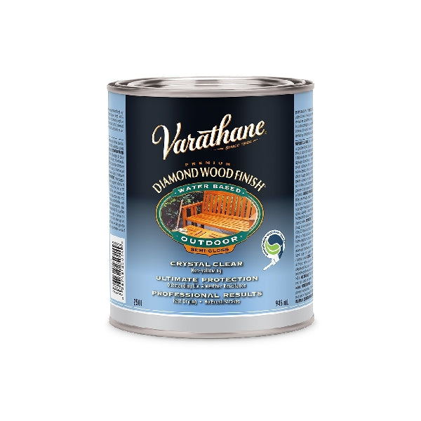 VARATHANE Y250141 Wood Varnish, Semi-Gloss, Clear, Liquid, 946 mL, Can