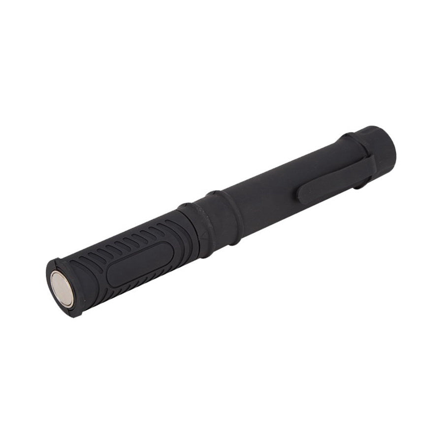 PowerZone 18101020 Pocket Flashlight, AAA Battery, LED Lamp, 130 Lumens, 8 m Beam Distance, 4 hrs Run Time, Black