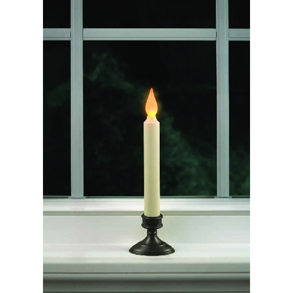 Xodus Innovations FPC1205A-2-72 Window Candle, 8-7/8 in H Candle, AA Alkaline Battery, LED Bulb, Amber Bulb