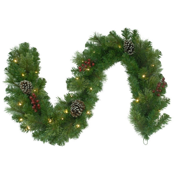 Holiday Bright Lights GARLTD-6-BSDWW Garland, 6 ft L, LED Bulb