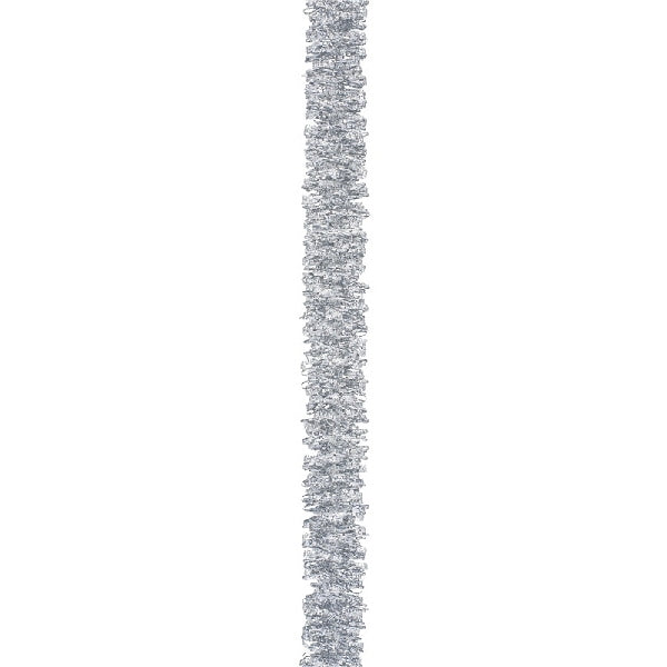 Holidaytrims 3786113 Deluxe Angel Hair Garland, 15 ft L, Silver