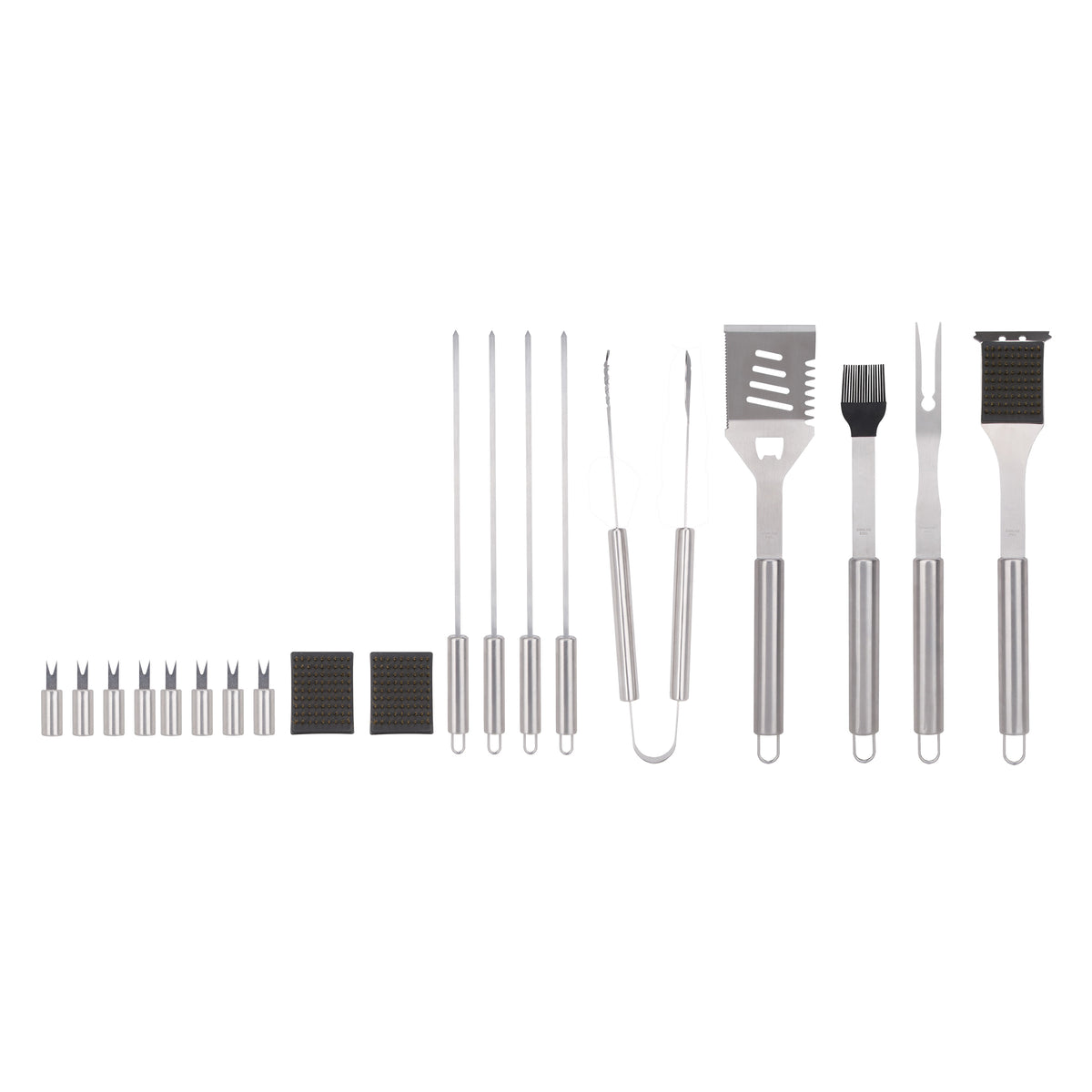 Omaha BBQ Grill Set, Steel, Stainless Steel