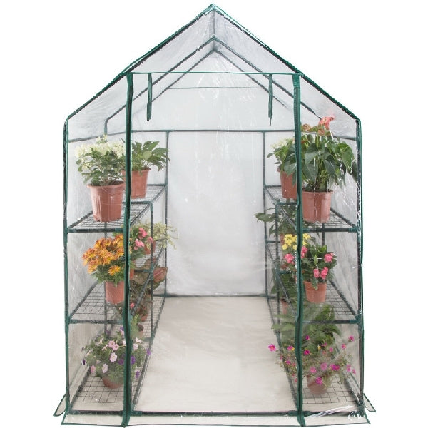 Landscapers Select GHLPS Green House, 56.5 in L, 56.5 in W, 75 in H, Zippered Access Door