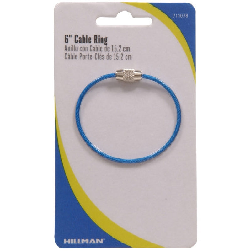 HILLMAN 711078 Cable Ring, 6 in Ring, Steel Case