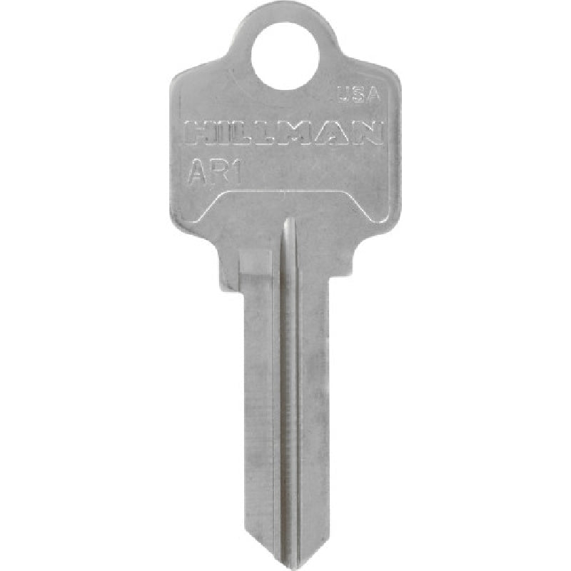 HILLMAN 84836 Key Blank, Brass, Nickel-Plated, For: Arrow AR-1 Locks