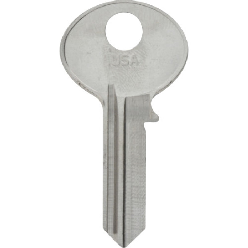 HILLMAN 84856 Key Blank, Brass, Nickel-Plated, For: Bommer BO-1 Locks