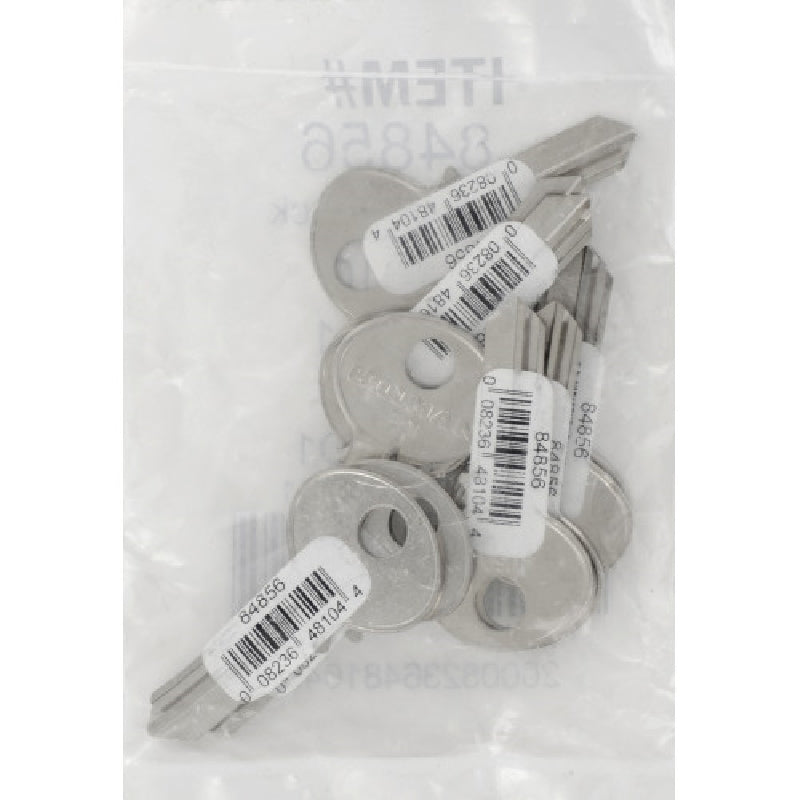 HILLMAN 84856 Key Blank, Brass, Nickel-Plated, For: Bommer BO-1 Locks