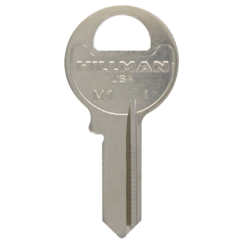 HILLMAN 85154 Key Blank, Brass, Nickel-Plated, For: Master M-1 PadLocks