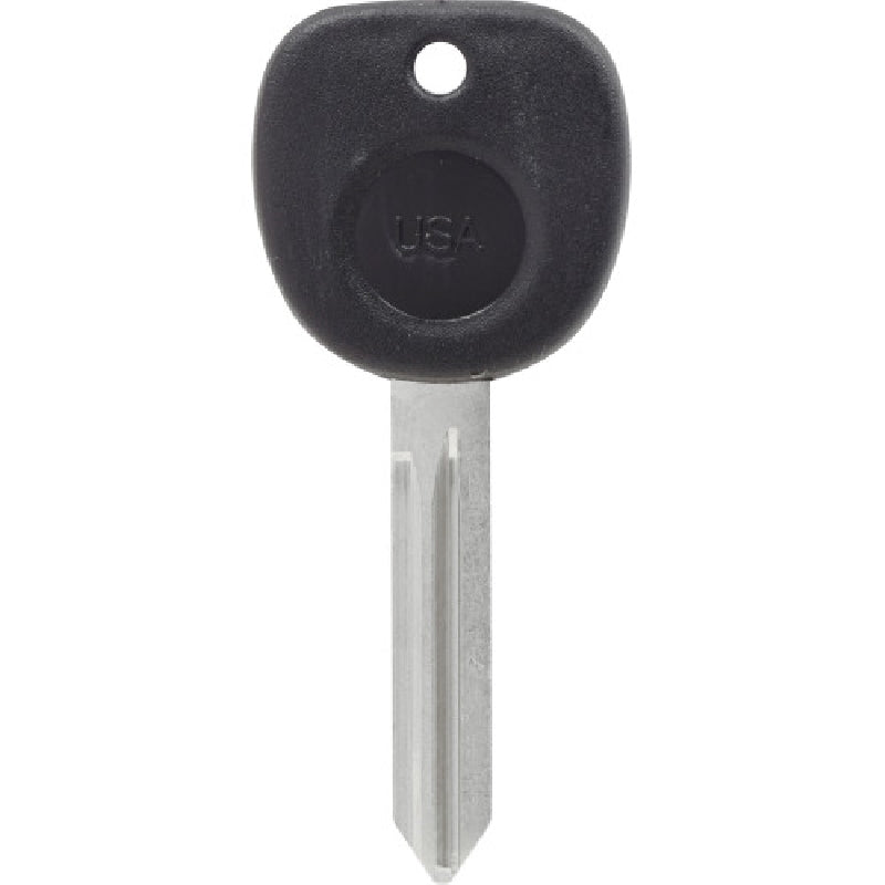 HILLMAN 85662 Key Blank, Brass/Rubber, Nickel-Plated, For: GM B-106PH Locks
