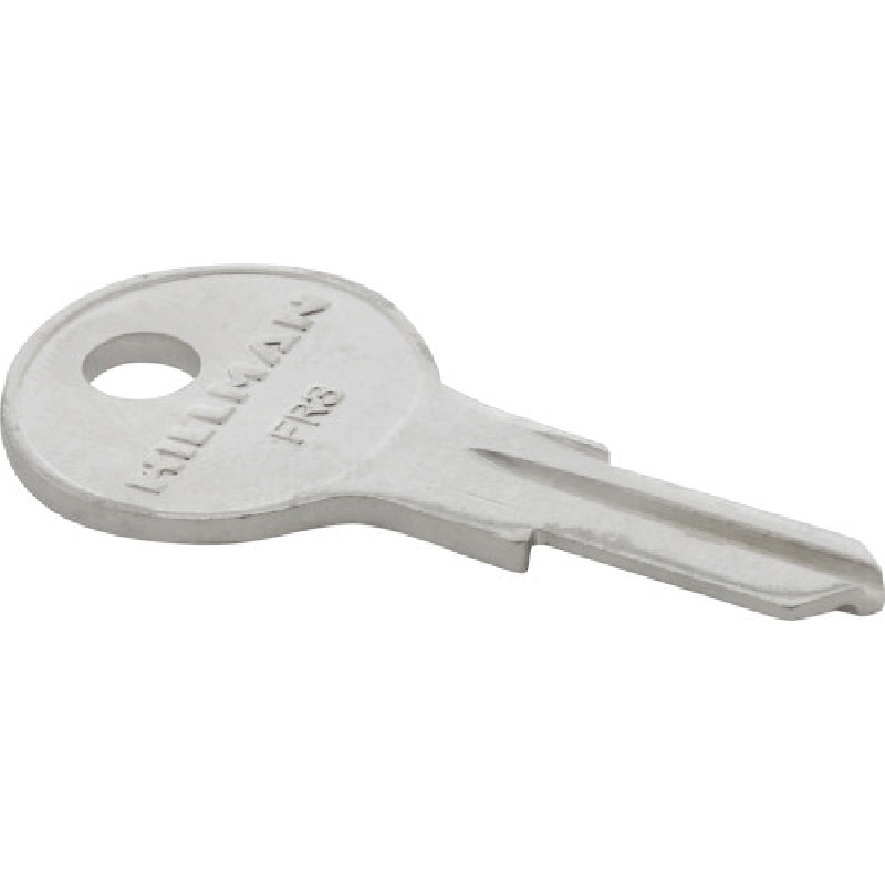 HILLMAN 85728 Home and Office Key Blank, Brass, Nickel-Plated, For: FR-3 Locks