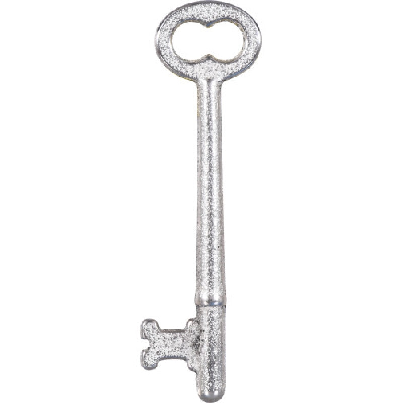 HILLMAN 85964 Skeleton Key, Brass, Nickel-Plated