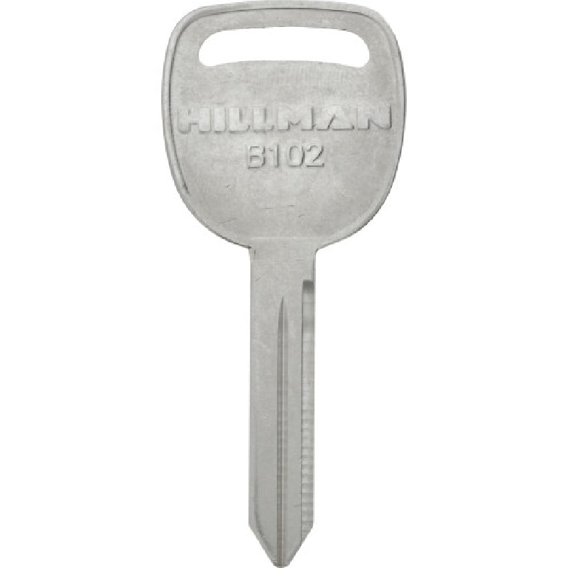 HILLMAN 86120 Key Blank, Brass, Nickel-Plated, For: GM B-102 Locks