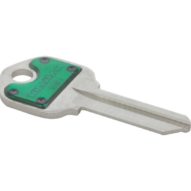 HILLMAN 86229 Key Blank, Brass, Nickel-Plated, For: Kwikset KW-1 Locks