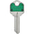 HILLMAN 86229 Key Blank, Brass, Nickel-Plated, For: Kwikset KW-1 Locks