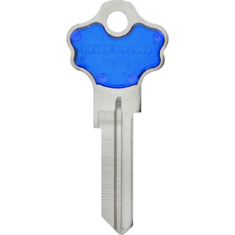 HILLMAN 86231 Key Blank, Brass, Nickel-Plated, For: Kwikset KW-10 Locks