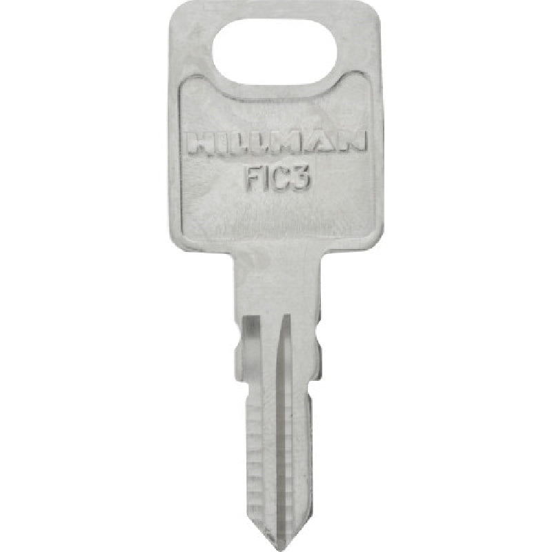 HILLMAN 86716 Home and Office Key Blank, Brass, Nickel-Plated, For: FIC1 1617/FIC3 Locks