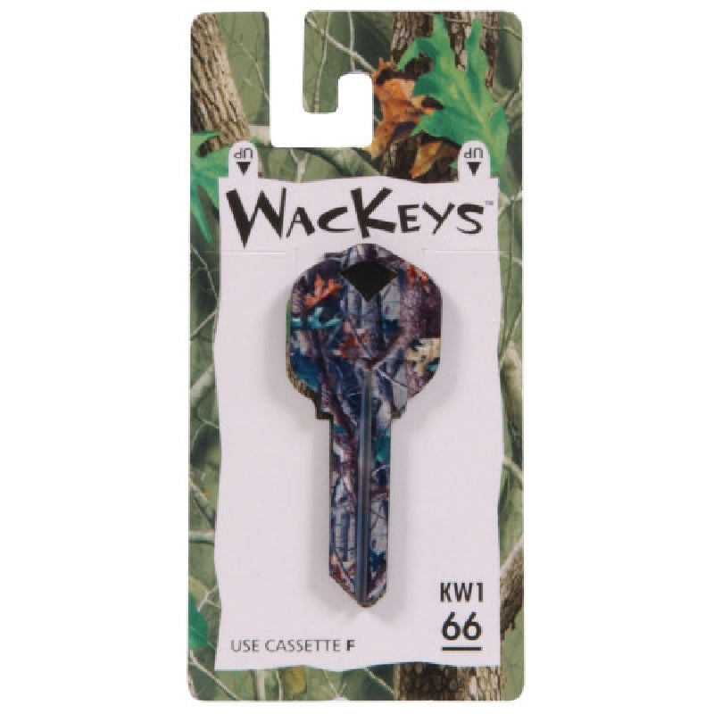 HILLMAN WacKey 89873 Key Blank, Brass, Nickel-Plated, For: Kwikset/66 KW1 Locks