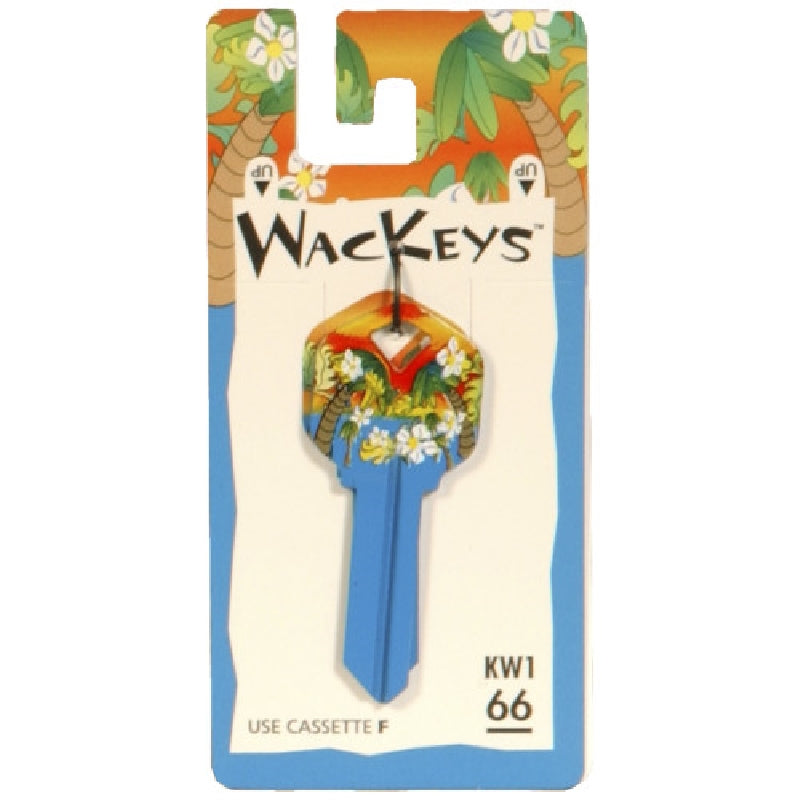 HILLMAN WacKey 89874 Key Blank, Brass, Nickel-Plated, For: Kwikset 66 KW1 Locks