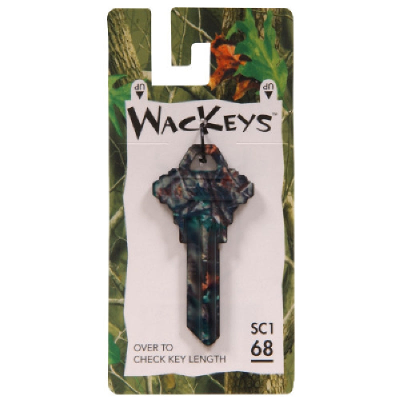 HILLMAN WacKey 89912 Key Blank, Brass, Nickel-Plated, For: Schlage/68 SC1 Locks