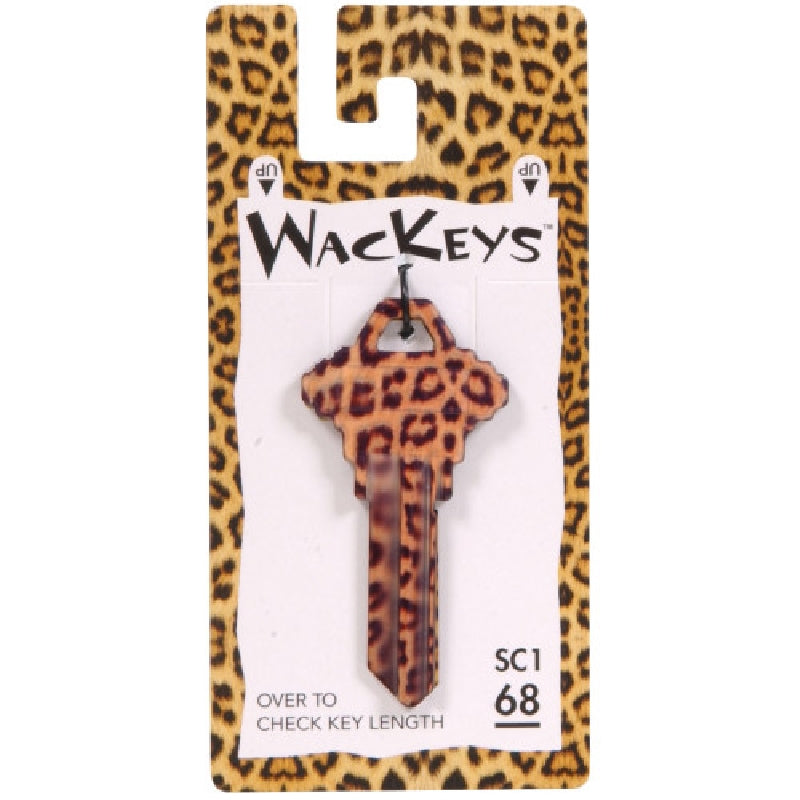 HILLMAN WacKey 89913 Key Blank, Brass, Nickel-Plated, For: Schlage/68 SC1 Locks