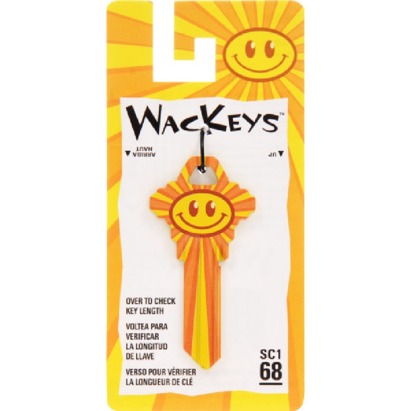 HILLMAN WacKey 89919 Key Blank, Brass, Nickel-Plated, For: Schlage/68 SC1 Locks