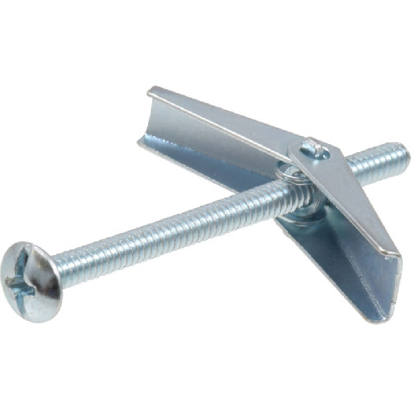 HILLMAN 370110 Toggle Bolt, 3 in L, Steel, Zinc-Plated