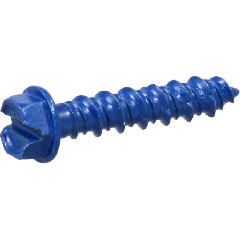 HILLMAN 375293 Concrete Screw Anchor, 1/4 in Dia, 1-1/4 in L, 205 lb, Steel, Ceramic-Coated