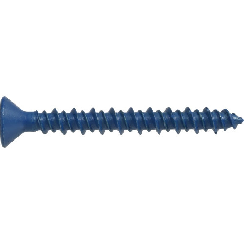 HILLMAN 375301 Concrete Screw Anchor, 3/16 in Dia, 1-3/4 in L, 230 lb, Steel, Ceramic-Coated