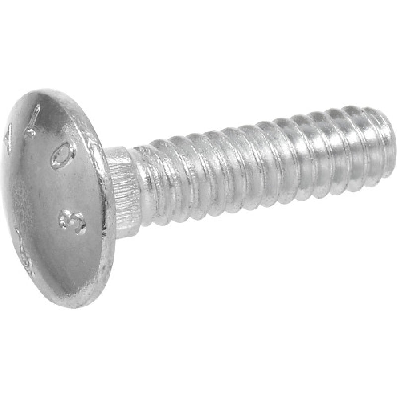 HILLMAN 240084 Carriage Bolt, 1-1/2 in OAL, Zinc-Plated