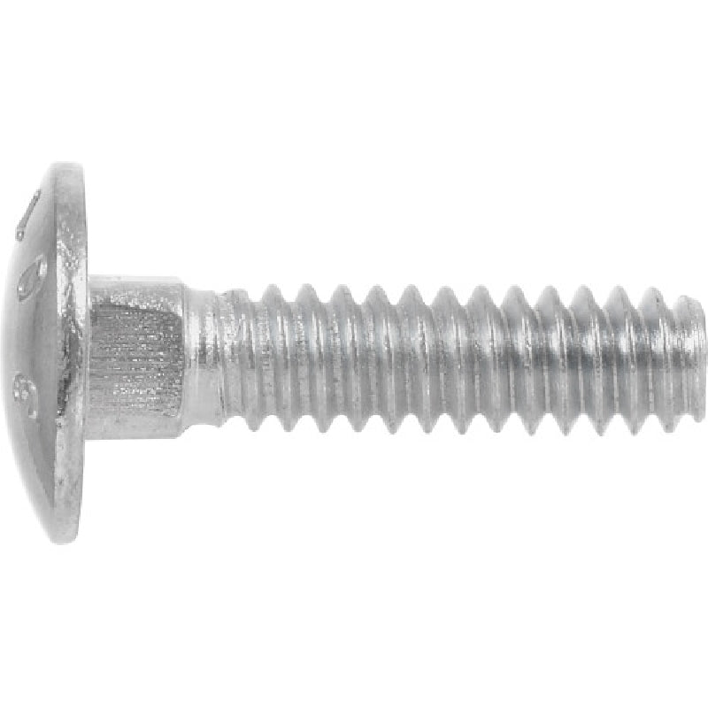 HILLMAN 240084 Carriage Bolt, 1-1/2 in OAL, Zinc-Plated