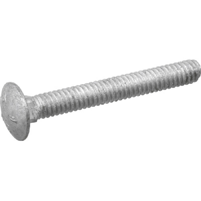 HILLMAN 812626 Carriage Bolt, Coarse Thread, 6 in OAL, Galvanized