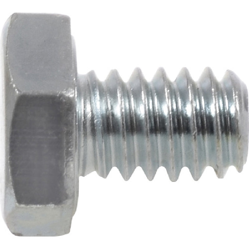 HILLMAN 200003 Hex Cap Screw, 1/4-20 Thread, 1/2 in OAL, 5 Grade, Steel, Zinc-Plated, USS Measuring, Coarse Thread