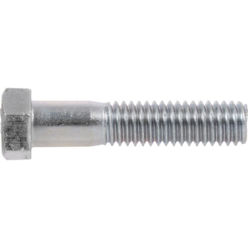 HILLMAN 200195 Hex Cap Screw, 7/16-14 Thread, 3 in OAL, 5 Grade, Steel, Zinc-Plated, USS Measuring, Coarse Thread