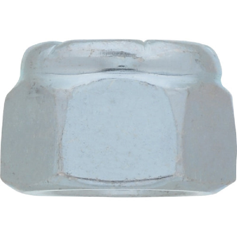 HILLMAN 180150 Stop Nut, Nylon Insert, Coarse Thread, Steel, Zinc-Plated