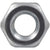 HILLMAN 41214 Hex Nut, Coarse Thread, Steel, Zinc-Plated