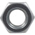 HILLMAN 42238 Hex Nut, Coarse Thread, Steel, Zinc-Plated, 2 Grade